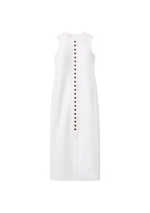 Lafayette 148 button maxi dress - White