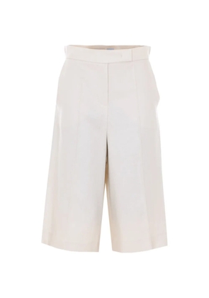 Max Mara front-pleats shorts - Neutrals