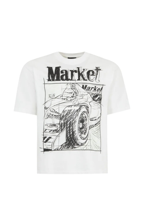 MARKET scribbled formula graphic T-shirt - White