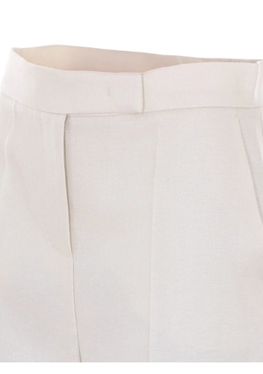 Max Mara front-pleats shorts - Neutrals