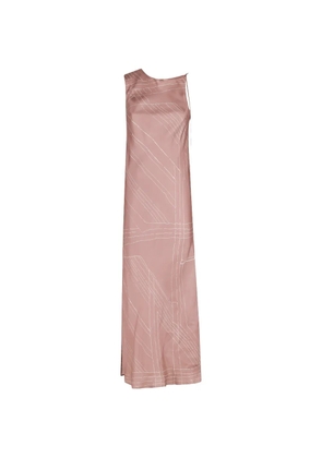 Alysi asymmetric maxi dress - Pink