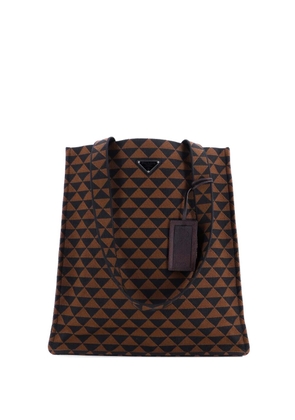 Prada Pre-Owned Symbole Shopper Jacquard tote bag - Brown