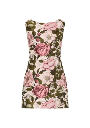 Milly Milly floral jacquard mini dress - Pink