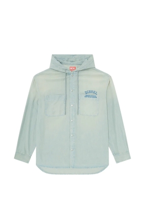 Diesel Dewny hooded-neck shirt - Blue