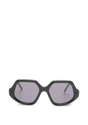 Kuboraum geometric-frame sunglasses - Black