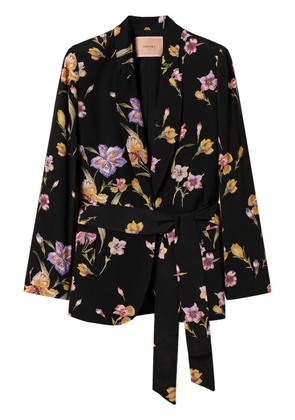 TWINSET floral-print jacket - Black