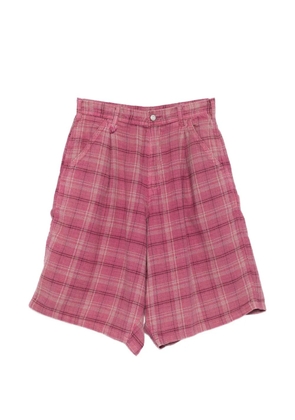 R13 Jesse checked shorts - Pink