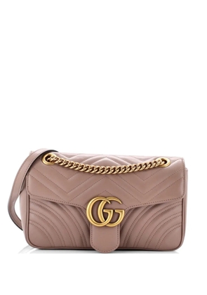 Gucci Pre-Owned GG Marmont Flap Bag Matelasse Leather Small crossbody bag - Neutrals