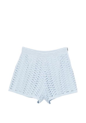 SANDRO crochet zip shorts - Blue