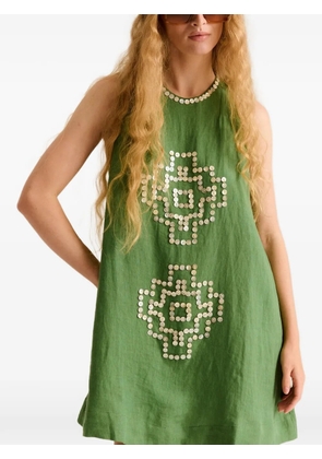 Carolina K embellishment mini dress - Green