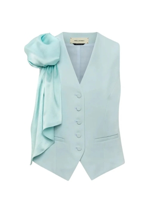 Hellessy Paloma ribbon floral vest - Blue