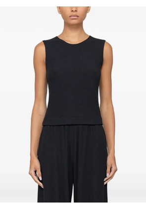 LESET Lauren ribbed top - Black