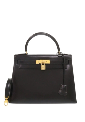Hermès Pre-Owned 1991 Box Calf Kelly Sellier 28 satchel - Black