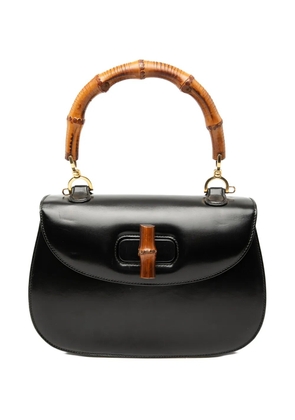 Gucci Pre-Owned 20th Century Calfskin Bamboo Night satchel - Black