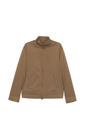 Canali zip-fastening jacket - Brown
