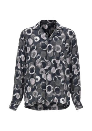 Tagliatore Island Cuban-collar shirt - Black