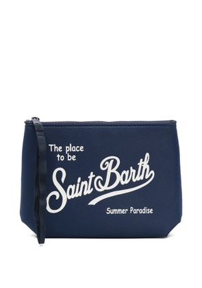 MC2 Saint Barth Aline logo-detail clutch bag - Blue