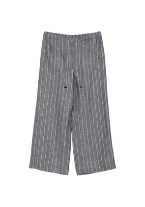 'S Max Mara striped drawstring-waist trousers - Blue