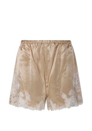 By Malene Birger Eri lace-trimmed shorts - Neutrals