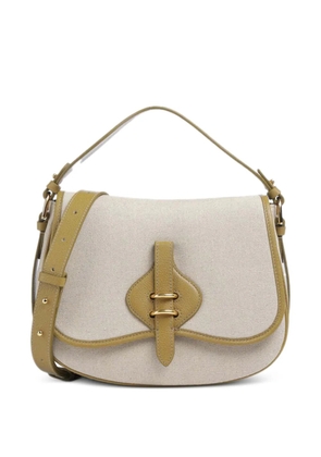 Coccinelle buckle leather tote bag - Neutrals
