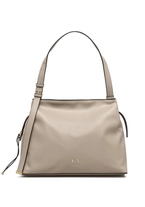 Armani Exchange zip-clousure shoulder bag - Neutrals