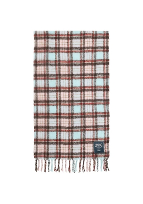 Zadig&Voltaire tartan fringed scarf - Blue