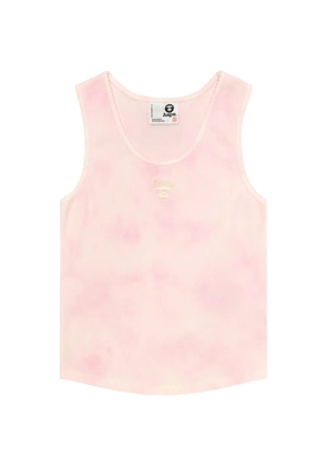 AAPE BY *A BATHING APE® tie-dye embroidered top - Pink