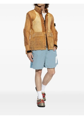 Stone Island logo-detail swim shorts - Blue