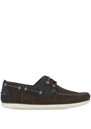 Barbour leather lace-up loafers - Brown