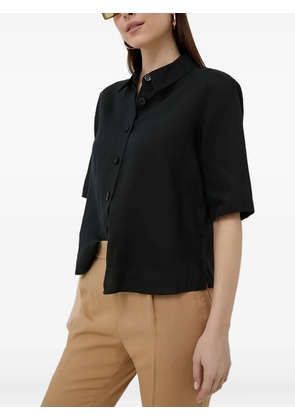Benetton buttoned short-sleeved shirt - Black
