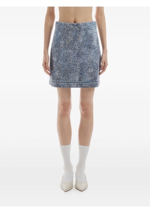 Crush Collection patterned skirt - Blue