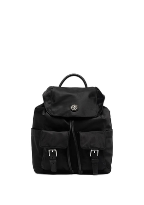 Tory Burch recycled nylon flap backpack - Black