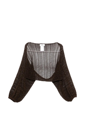 SOLOTRE long-sleeve cardigan - Brown