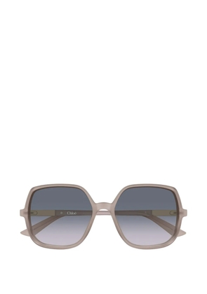 Chloé Eyewear logo-detail sunglasses - Neutrals