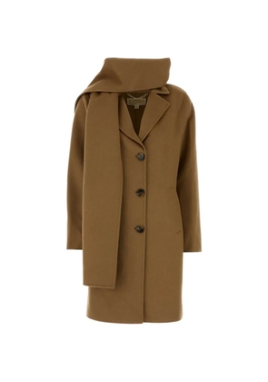 Michael Michael Kors button scarf coat - Neutrals