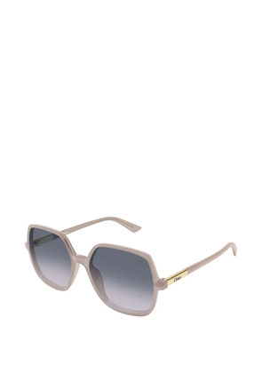 Chloé Eyewear logo-detail sunglasses - Neutrals