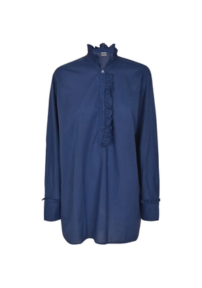 Massimo Alba ruffled blouse - Blue