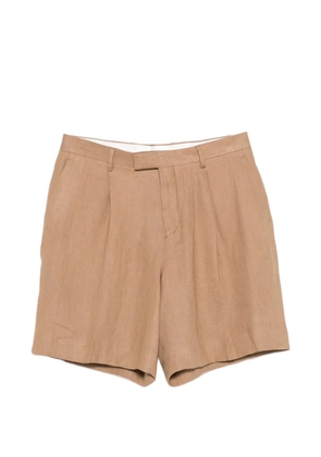 Lardini Paaramis pleated shorts - Brown