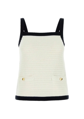 Gucci crochet tank top - Neutrals