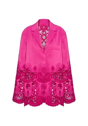 Valentino Garavani floral-embroidered shirt - Pink