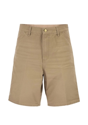 Carhartt WIP Single Knee logo-patch shorts - Neutrals