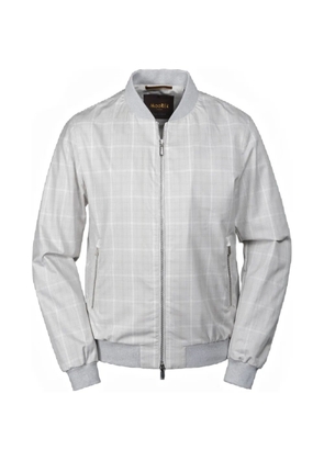 Moorer Sorano zip-fastening bomber jacket - Grey