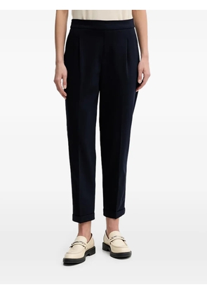 Benetton pleated roll-up trousers - Blue