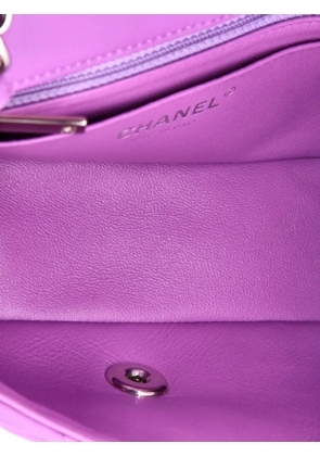 CHANEL Pre-Owned Classic Single Flap Bag Quilted Lambskin Mini crossbody bag - Purple