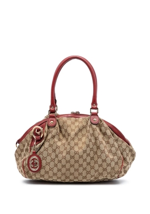 Gucci Pre-Owned 2016-2026 GG Canvas Sukey satchel - Neutrals