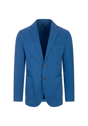 russocapri oxford cotton blazer - Blue