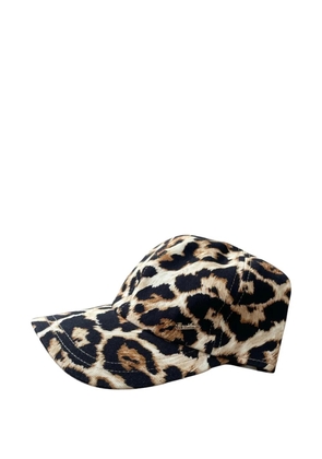 Borsalino leopard print hat - Neutrals