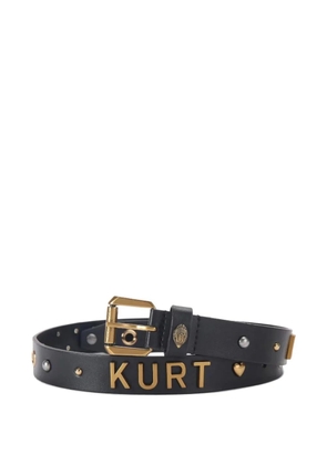 Kurt Geiger Kurt studded leather belt - Black