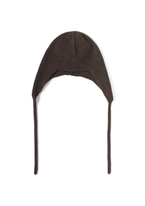 The Row tie-detail beanie hat - Brown