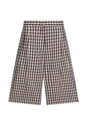 LIU JO gingham bermuda shorts - Brown